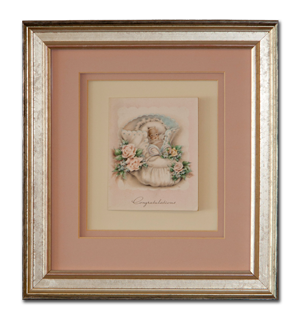 Framed baby card